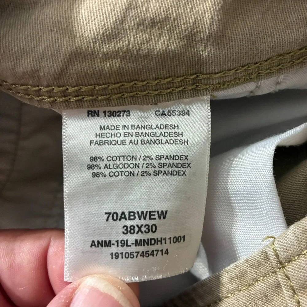 Wrangler Mens Cargo Pants Size 38x30 Beige Relaxed Fit‎ Utility Outdoor Mid Rise